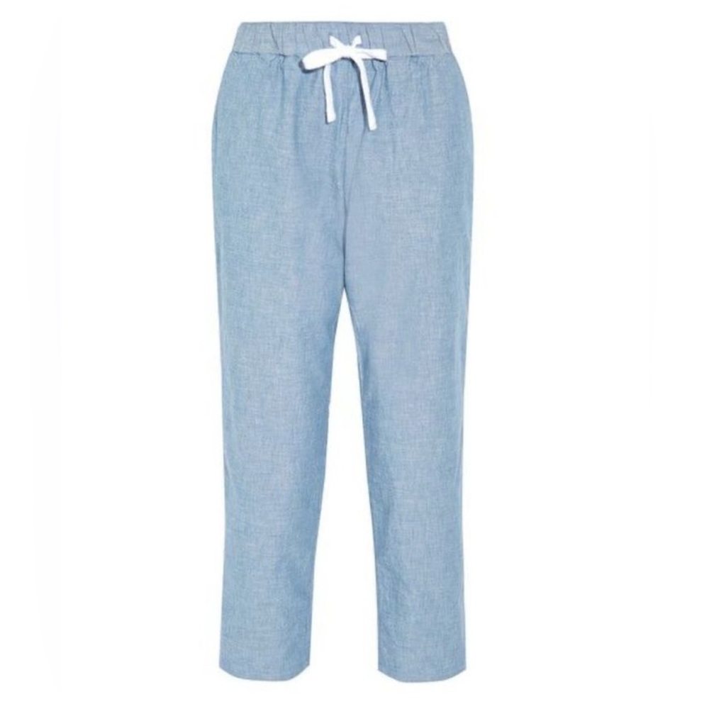 Sleepy Jones Hannah Cotton Chambray Pajama Pants Women’s S Pull On Classic USA